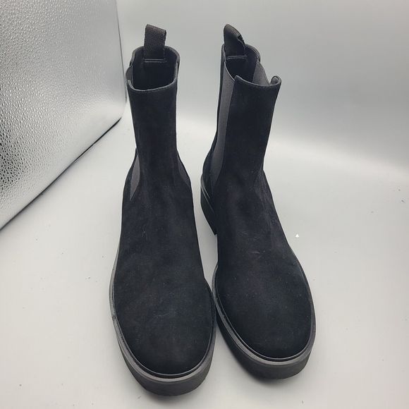 Stuart Weitzman Ankle Boots Women Henley Chelsea Bootie black Suede Size 9 new - Picture 4 of 12